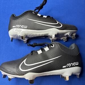 Nike Hyperdiamond 4 Elite CZ5920-010 Black Metal Softball Cleats Size Women’s 8